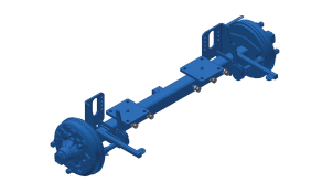 Unsprung extendable axle