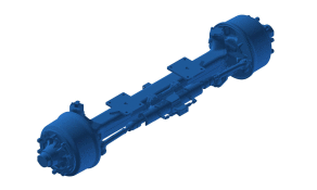 Steerable unsprung axle